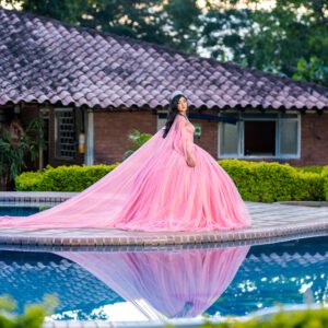 Vestido Quinceañera Fucsia Princesa